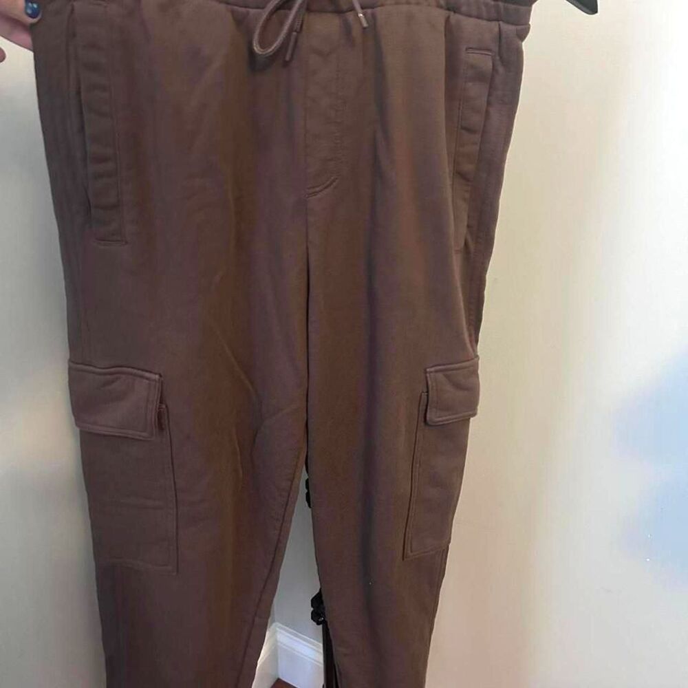 Gymshark Women's Brown Cargo Joggers Medium EUC